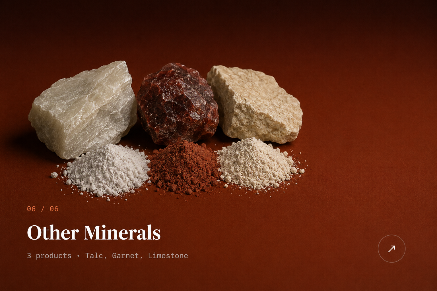 Garnet Talc Limestone